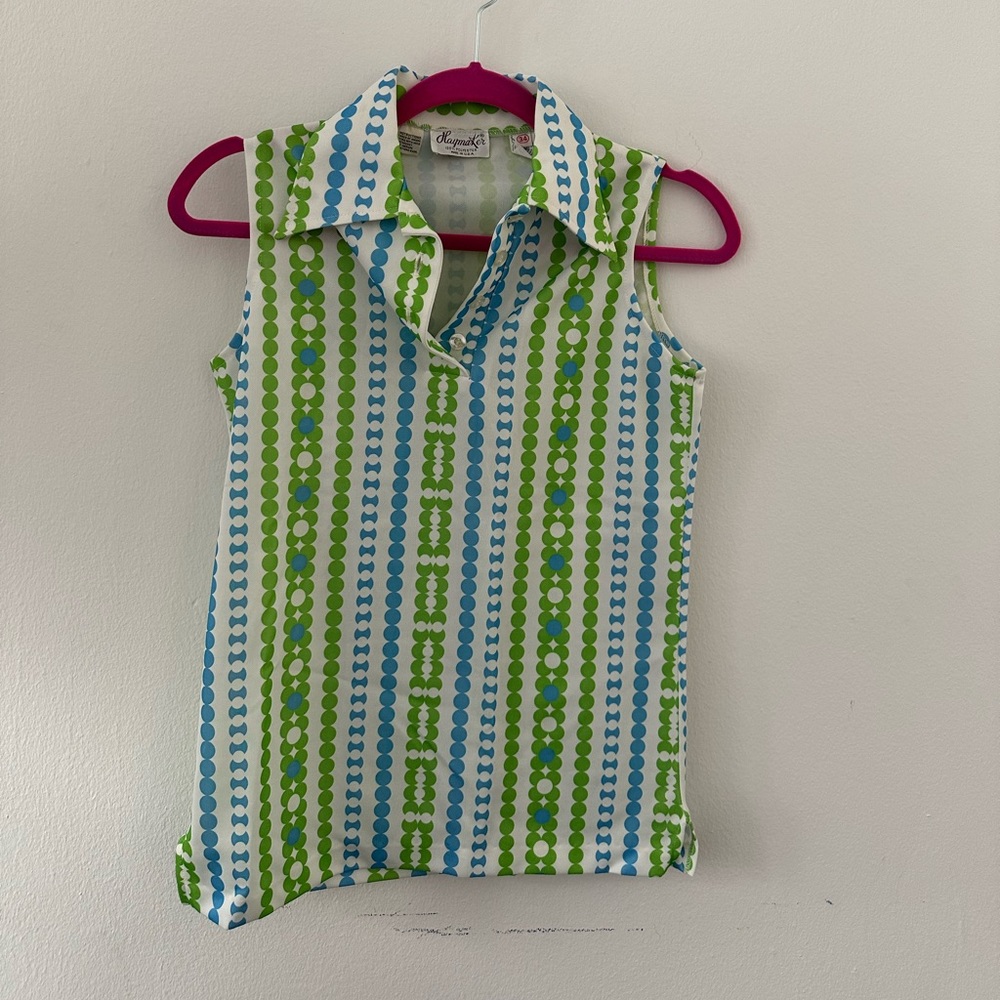 Haymaker vintage 60’s polyester top. Size 34 (fits US S) perfect condition.